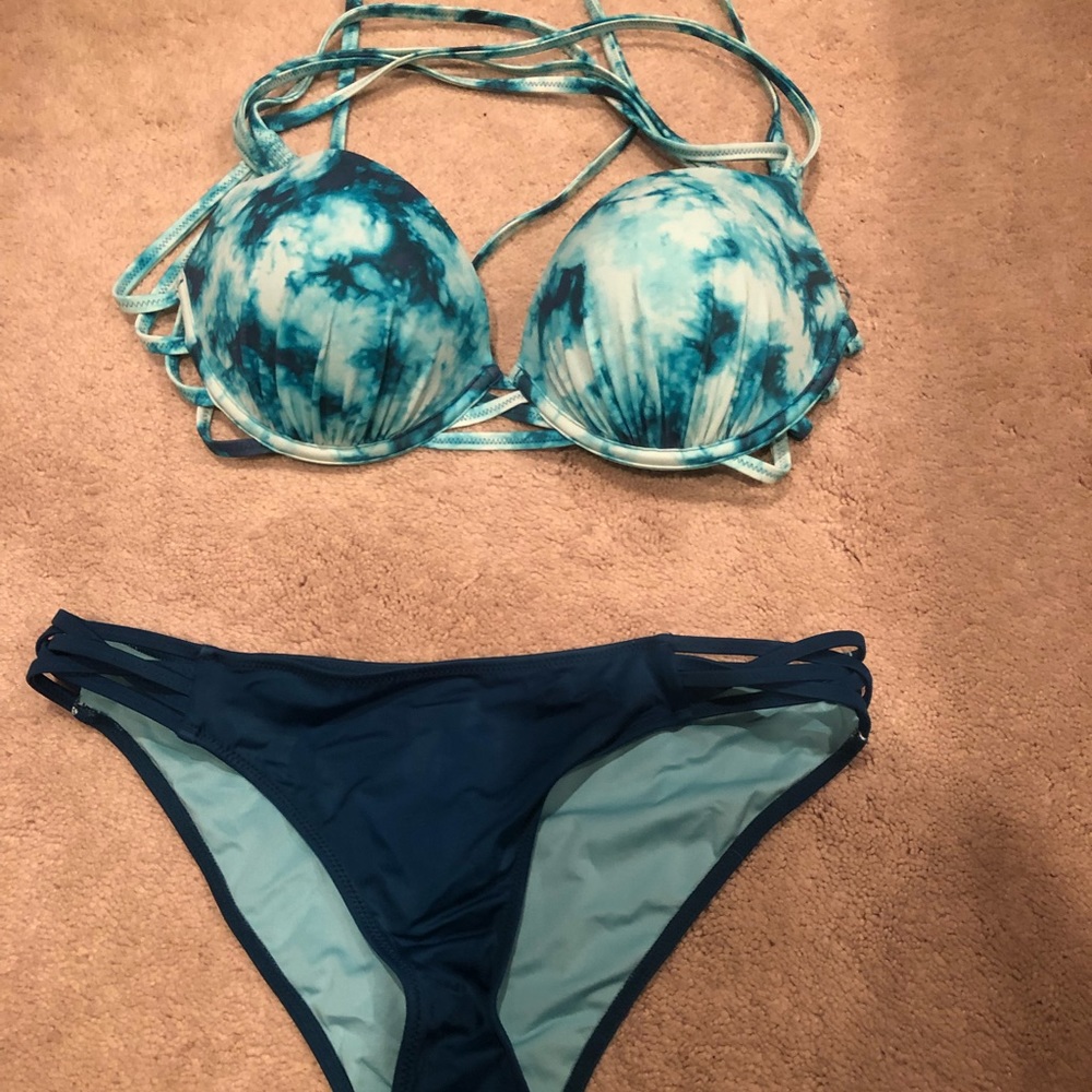 Teal bikini set